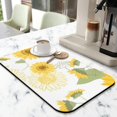 thumbnail image 2 of Reliable Dish Drying Mat, Colorful Flowers, Diatom Mud Ideal Kitchen Counter Draining Pad Features Sunflower, Coffee Mat Cornflower & Poppy Design, 19.5x12in, 2 of 7