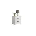 thumbnail image 2 of Lilola Home Cassini White 2-Drawer Nightstand Bedside Table, 2 of 5