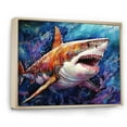 thumbnail image 2 of Designart "Marine Sanctuary II" Shark Floater Framed Wall Art Prints, 2 of 5