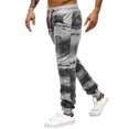 thumbnail image 2 of Aayomet Mens Cargo Pants Men's Sweatpants,Mens Active Sweatpants Open Bottom Drawstring with Pockets Mens Sweatpants,Gray L, 2 of 5