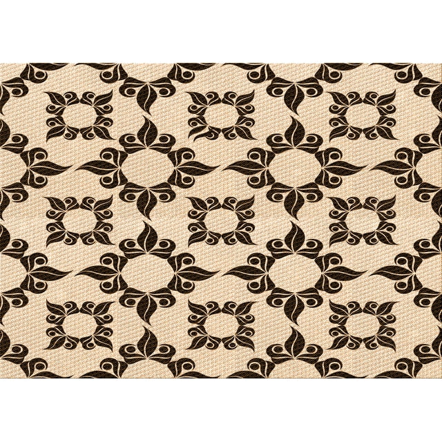 Ahgly Company Tapis d'Intérieur Lavables à la Machine Rectangle Transitionnel Doré Blond Doré, 2' x 3'