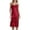 Red, variant on Nightgowns For Women Thin Strap Silk Night Gown Sleepwear For Summer Sleep Dress Loungewear Red Pjs
