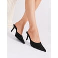 thumbnail image 5 of On feet& in love Women's Pointed Toe Suede Mule Heels - Slip-On Stilettos for Office & Party - Size 10, 5 of 8