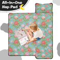 thumbnail image 4 of Pioneer Flower Floral Print Pattern Teens Toddler Nap Mat with Pillow, Sleeping Mat Bag for Preschool Daycare 60"x20", 4 of 6