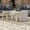 Gray, variant on Pagler Aluminum and PE Wicker 3-Piece Patio Coffee Table and Stools Set, Gray and Natural Tone