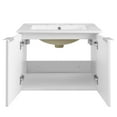 thumbnail image 5 of Modway Maybelle 24" Wall-Mount Bathroom Vanity in White White, 5 of 10