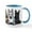 White/Blue Inside, variant on CafePress - German Shepherd Trio Mug - 11 oz Ceramic Mug - Novelty Coffee Tea Cup