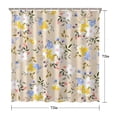 thumbnail image 5 of Pioneer Flower Floral Print Pattern Shower Curtain 72"x72" ,Bathroom Decorative Shower Curtains Set with 12 Hooks,Modern Waterproof Washable Shower Curtain, 5 of 6