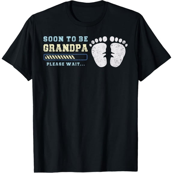 Playful Comfort Tee - Soon To Be Grandpa, Baby Announcement, Expecting Grandfather T-Shirt