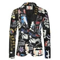 thumbnail image 1 of Styesk Jackets for Men New Men's Casual Suit Jacket Fashion Color Piece Two Button Suit Jacket Blazer, 1 of 6