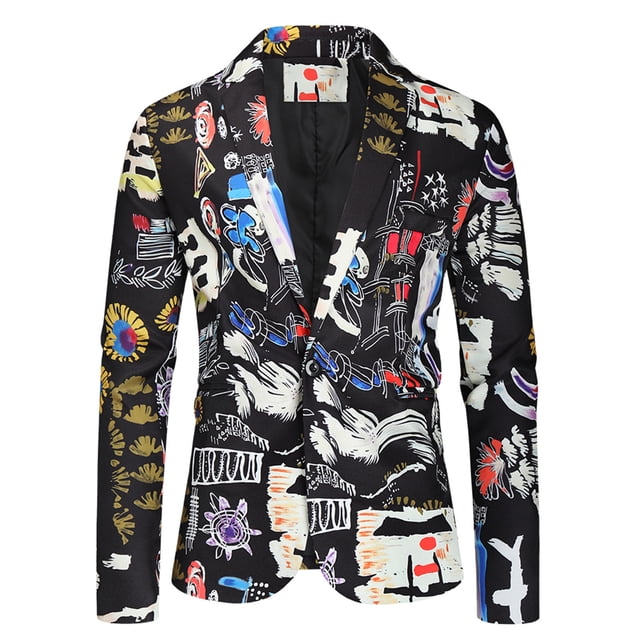 Styesk Jackets for Men New Men's Casual Suit Jacket Fashion Color Piece Two Button Suit Jacket Blazer