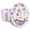 Purple Floral, variant on DTFMZOV 10 inch Oval Paper Plates, 8 x 10inch Disposable Everyday Plates, Pink Bird Floral Heavy-Duty Plates for Daily Use & Parties, Microwave-Safe, Dinner Paper Plates