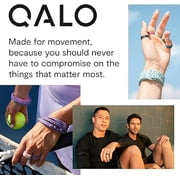 QALO Men's Strata Silicone Ring - Breathable & Durable Wedding Silicone Bands - Mens Grey/Black Size 11