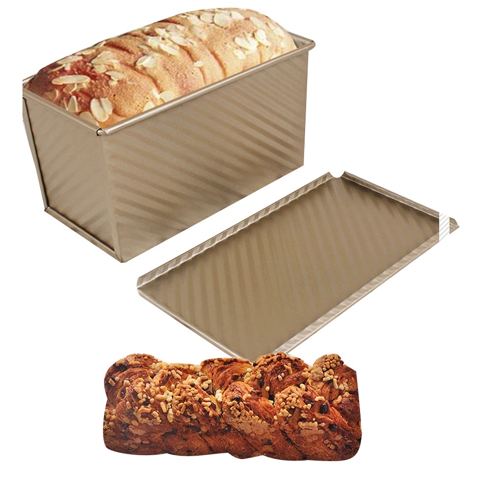 1pc Loaf Pan with Lid NonStick Bakeware Carbon Steel Bread Toast Mold