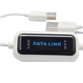 thumbnail image 1 of Cable de datos USB 2.0 a USB de alta velocidad en línea Share Link Net Cable de transferencia directa de archivos de datos Puente de PC a PC portátil Vogacara  DZ7908-00B, 1 of 2