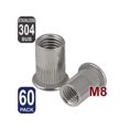 thumbnail image 2 of Metric rivet nuts M8 stainless steel 60pcs flange kit, 2 of 4