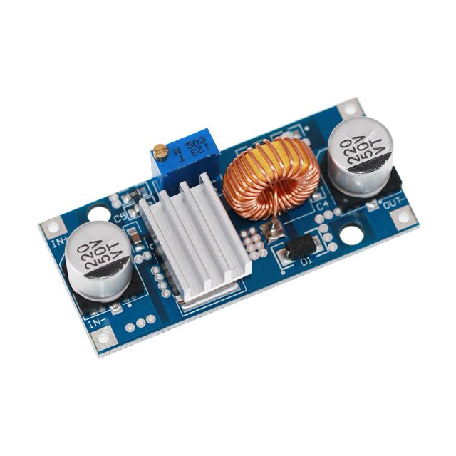 XL4015E 5A 4-38V DIY Fuente de alimentación regulada ajustable 12V a 3.3V/5V 36V a 12V