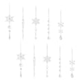 thumbnail image 2 of Adornos para árbol de Navidad, carámbanos navideños, copos de nieve transparentes, bricolaje. Estilo A, 2 of 9