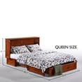 thumbnail image 7 of Night and Day Furniture Clover Murphy Cabinet Bed w/Mattress in Cherry, 7 of 7