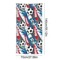 thumbnail image 3 of Football Patterned Beach Towel, Quick Drying Travel Blanket With Ultras-Fine Fiber Fabric, for Swimming and Sports, Multi-color, 3 of 6
