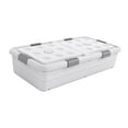 thumbnail image 4 of Caja de almacenamiento con ruedas debajo de la cama, contenedor multifunción transpirable con ruedas, organizador para dormitorio Altura 18cm, 4 of 8