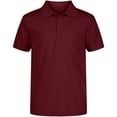 thumbnail image 1 of Polo deportivo IZOD para niño, manga corta, color borgoña, talla 7, 1 of 1