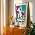 thumbnail image 3 of Sidi Bou Said Poster – Vintage North Africa Art Print - Sidi Bou Said Tunis Governorate Tunisia Illustration Travel Poster Architecture Vintage Coastal Seaside Unframed Wall Art Print 16 x 24 inches, 3 of 60