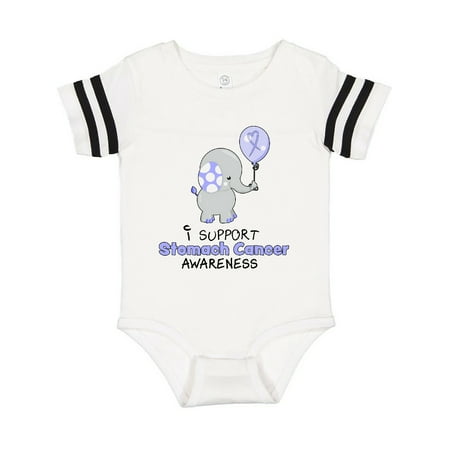 

Inktastic I Support Stomach Cancer Awareness- elephant with balloon Gift Baby Boy or Baby Girl Bodysuit