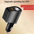 thumbnail image 2 of compatible Usb Car Charger Adapter Cigarette Lighter Socket Splitter Adapter_Perfect Gift, 2 of 5