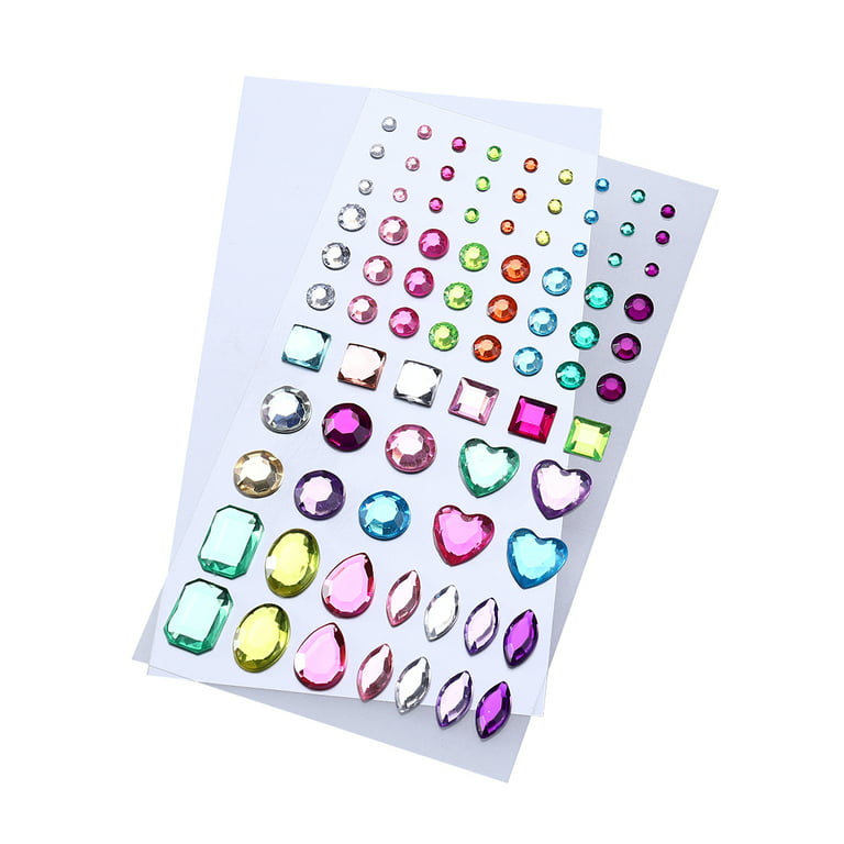 Rhinestone stickers Self-adhesive Rhinestone Sticker Bling Craft Jewels  Crystal Stickers (Star and Water Drop) 