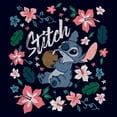 thumbnail image 2 of Toddler's Lilo & Stitch Distressed Flowers and a Coconut Graphic Tee Navy Blue 5T, 2 of 3