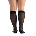 thumbnail image 4 of EvoNation Women’s Knee-High Graduated Compression Socks, 20-30 mmHg – Firm Pressure Sheer Socks, Support Stockings Hose, Black, Medium, 4 of 8