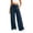 B-Dark Blue, variant on TEAJOPSUU Womens Wide Leg Jean Pants Casual Loose Elastic Drawstring Waist Palazzo Denim Pants with Pockets for Loungewear Everyday Going Out B-Dark Blue