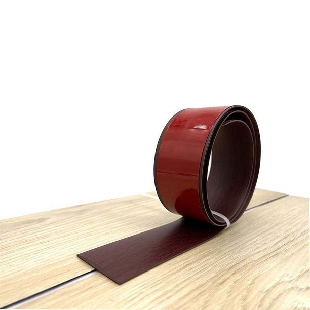 Tira de umbral con hebilla plana Tira de laminado Tira de borde de piso de madera Tira de puerta Tira de borde de unión Decoración de separación Autoadhesivo sin adhesivo