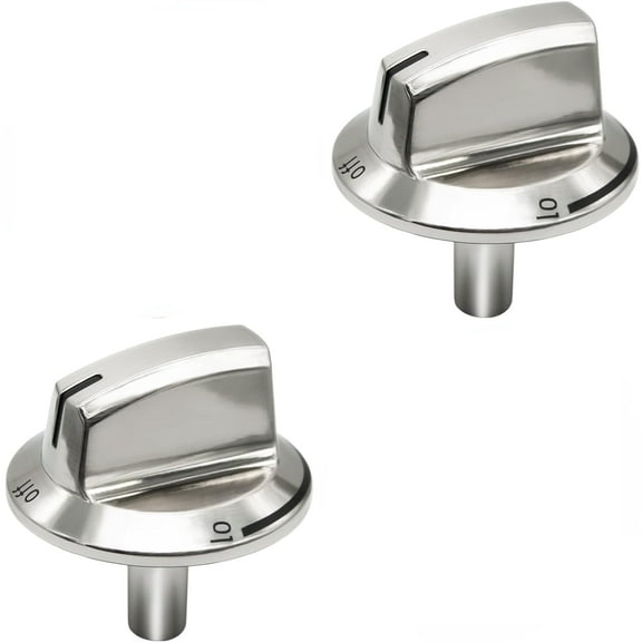 2 Pack 5304525746 Cooktop Knobs Gas Stove Knobs, Compatible with Frigidaire Stove/Range Knobs Assembly, Surface Burner Control Knob Replaces 5304504839, 4960519, AP6997304, PS16227241, EAP16227241.