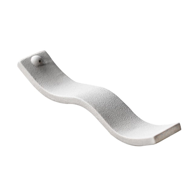 Soporte de quemador de cerámica, soporte sencillo para manualidades, incensario para decoración de casas de té. Gris