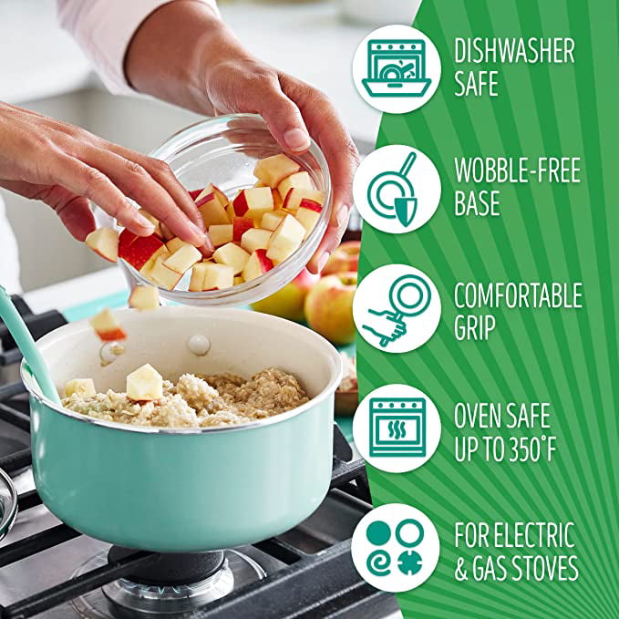  GreenLife Pro Hard Anodized Healthy Ceramic Nonstick, 12 Piece  Cookware Pots and Pans Set, PFAS-Free, Dishwasher Safe, Oven Safe, Grey:  Home & Kitchen