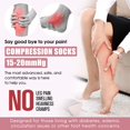 thumbnail image 2 of Bluemaple Copper Compression Socks For Women & Men Circulation - Best for Running,Nursing,Hiking,Flight&Travel, 2 of 7
