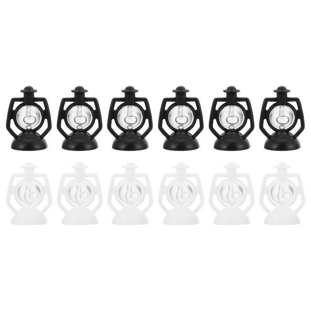 MasteelfCA 12 Pcs Lampes à Pétrole pour Maison de Poupée Modèles de Lanternes Miniatures Accessoires Photo Rétro