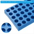 thumbnail image 5 of Gradilla de Viales para Viales de Muestreador Automático, Soporte de Bandeja de Viales Gradilla de Tubos de Ensayo Apilable de 40 Pocillos Soporte de Vial de 20 Ml Azul, 5 of 5