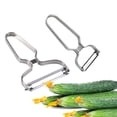 thumbnail image 3 of Stainless Steel Vegetable Fruit Peeler Cabbage Grating Salad Slicer Kitchen Tool, 3 of 9