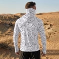 thumbnail image 4 of UPF 50+ Compression Hoodies for Men Long Sleeve Performance Fishing Hooded Shirt with Integrated Mask Outdoor Fishing Gear, 4 of 6