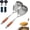 2pcs, variant on 16 Inch Stainless Steel Skimmer Wooden Handle Heat Resistant Spider Strainer for Deep Frying Boiling Oil Draining1pcs