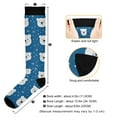 thumbnail image 3 of FORMRS Womens Knee High Socks Casual Long Thick Travel Daily Wear, 1 Pair, Blue Polar Bear, 3 of 6