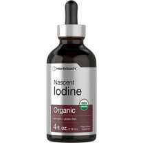 Nascent Iodine | 325mcg | 4 fl oz | Organic Liquid Supplement | Vegan, Non-GMO & Gluten Free Vitamin | by Horbaach