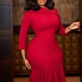 thumbnail image 7 of Women's Elegant Irregular Prom Dresses Mermaid Tight Formal Evening Party Gowns, 7 of 7