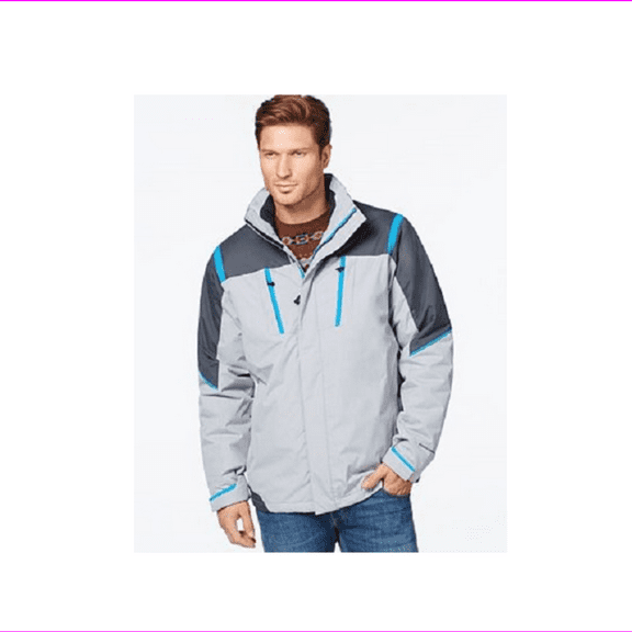 $225 Weatherproof Midweight Hydrotech Jacket, Gray, Size XL.