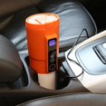 thumbnail image 3 of Taza de calefacción para coche de 12 V, taza calentada para coche, café eléctrico de viaje de acero inoxidable de 500 ml Naranja Baoblaze taza de café de viaje embe, 3 of 6