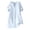 Light Blue Shirts, variant on CAIVO Women Plus Size Short Sleeve V Neck Shirts Solid Color Roll Up Tops Summer Blouse Blend Tee Shirts Stylish Back To School Dailywear