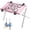 Pink, variant on 2-in-1 Foldable Pet Grooming Bed – Portable Dog Bathing Stand with Quick-Dry Surface & Safety Strap